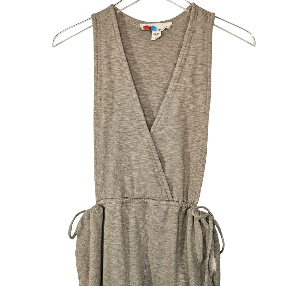 Free People‎ Let's Chill One Piece Jumpsuit in Ecru Tan Size XS Laggenlook